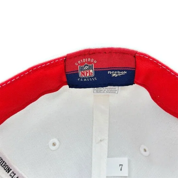 Vintage‎ Houston Oilers NFL Red Hat Reebok Unisex Size 7 Football Cap - Picture 9 of 9
